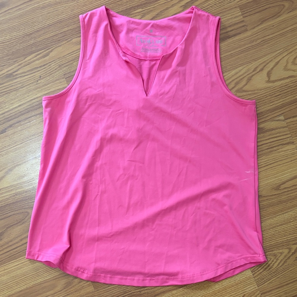 Vibrant Pink Sleeveless Tank Top